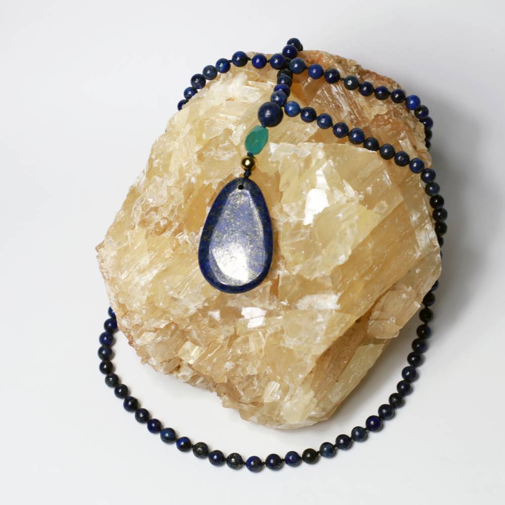 Mala "Αστρική Όραση" Λάπις Λάζουλι με 108 ημιπολύτιμους λίθους